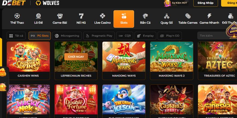 Debet Slots: Sân chơi quay hũ giải trí đỉnh cao 2 Tìm hiểu sơ lược về sảnh Debet Slots